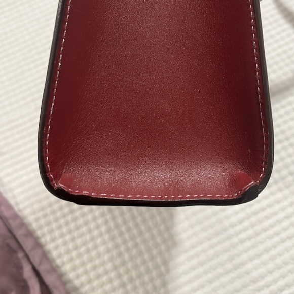 IIIBeCa by Joy Gryson Crossbody/Shoulder Bag Burgundy Leather - Picture 7 of 12